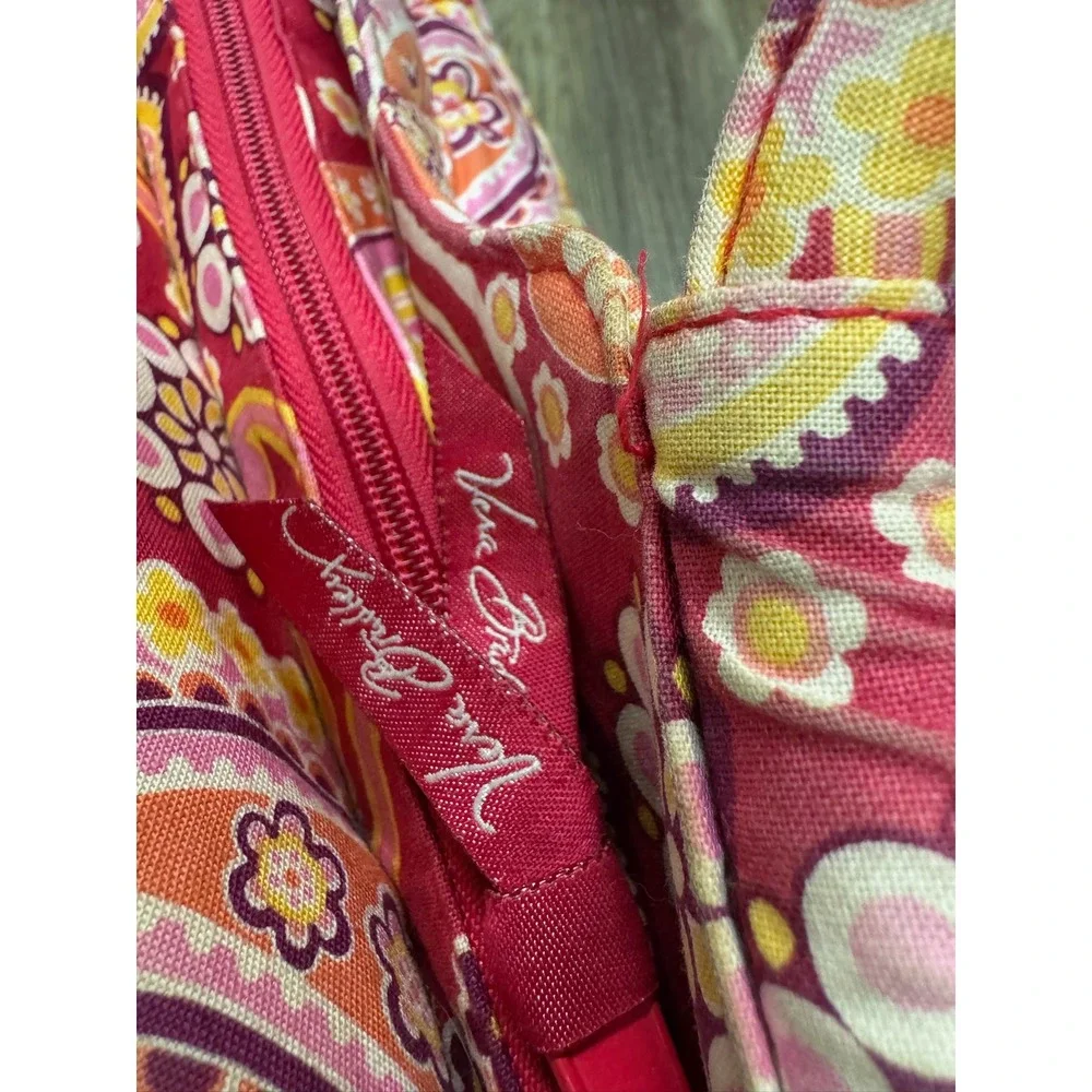 Vera Bradley Raspberry Paisley Little Betsy Tote Shoulder Fizz Gabby Handbag